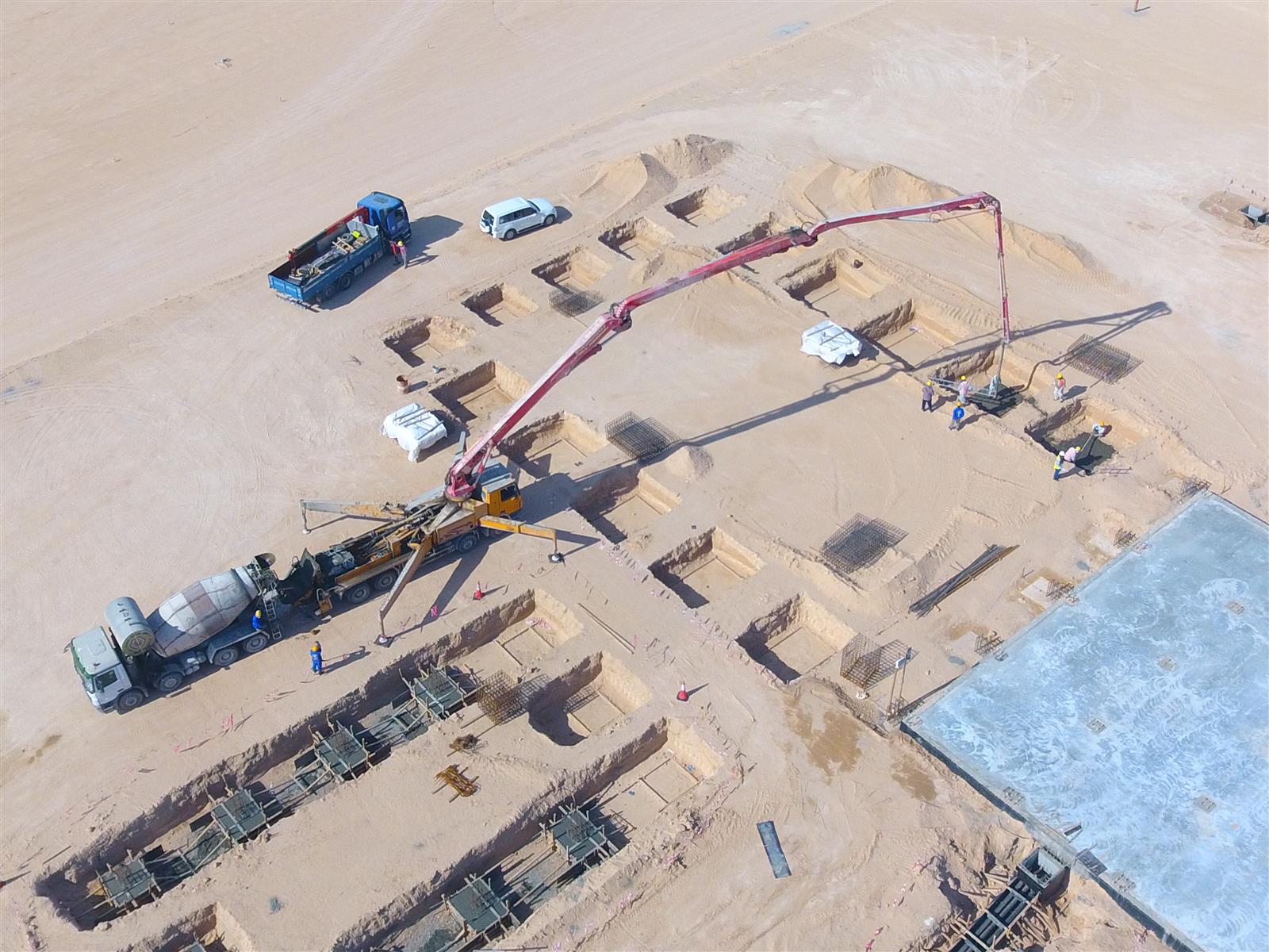 Concrete pour